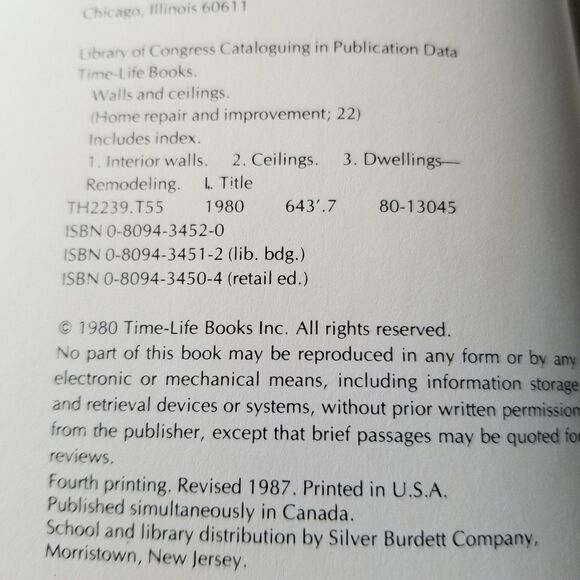 Time Life home repair series book Walls & Ceilings - Picture 7 of 8